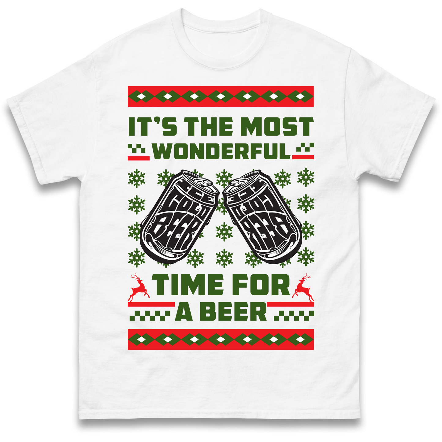 Its The Most Wonderful Time For A Beer Christmas T Shirt