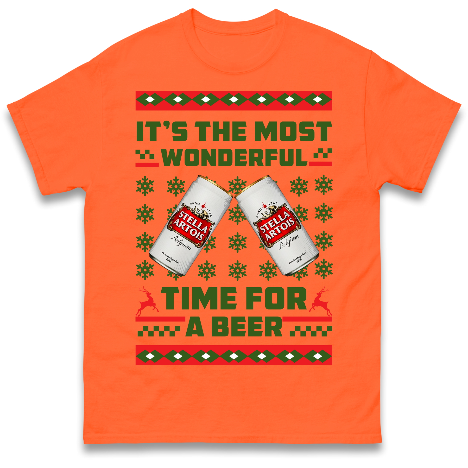 Its The Most Wonderful Time for A Beer Stella Christmas T Shirt
