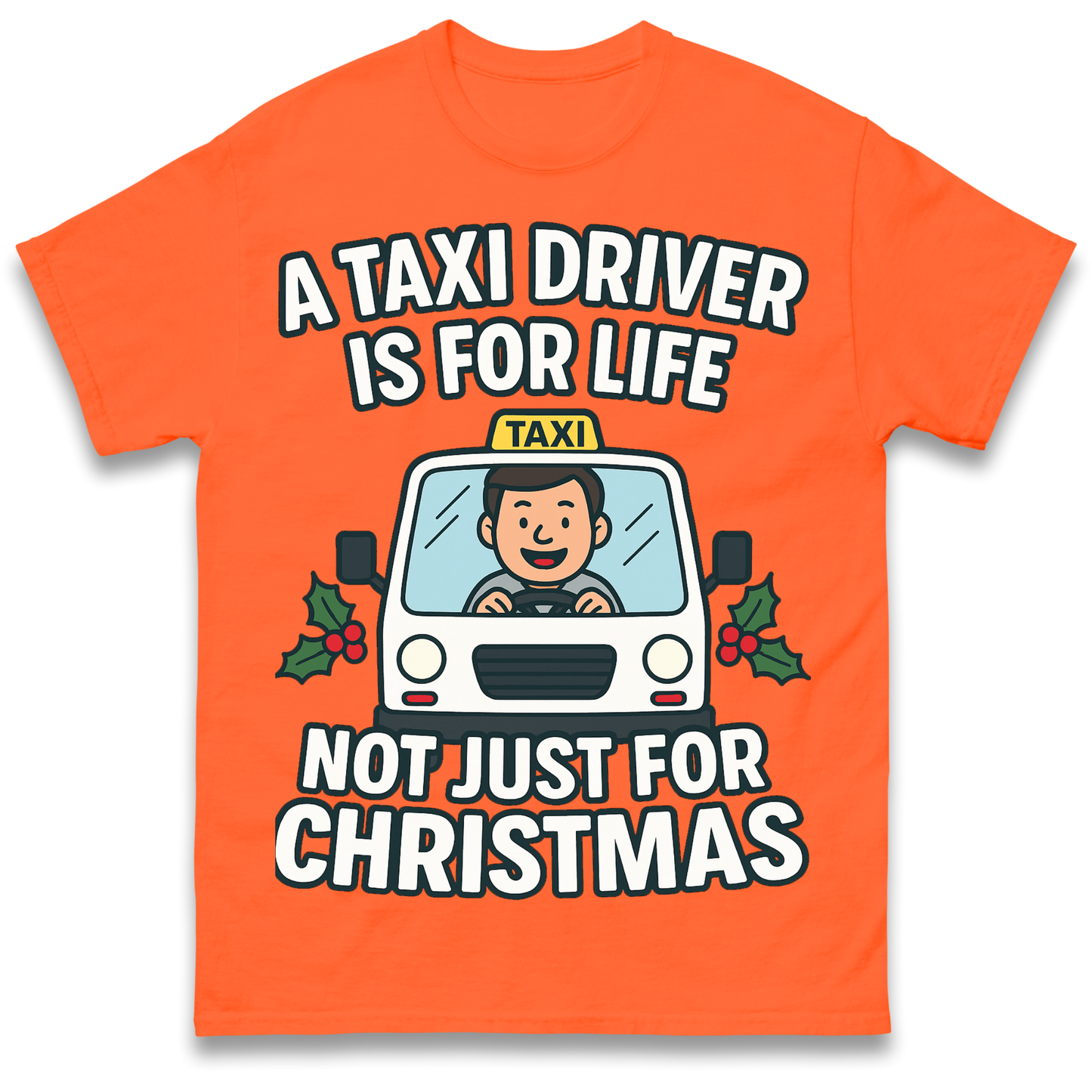 Taxi Driver Christmas T Shirt