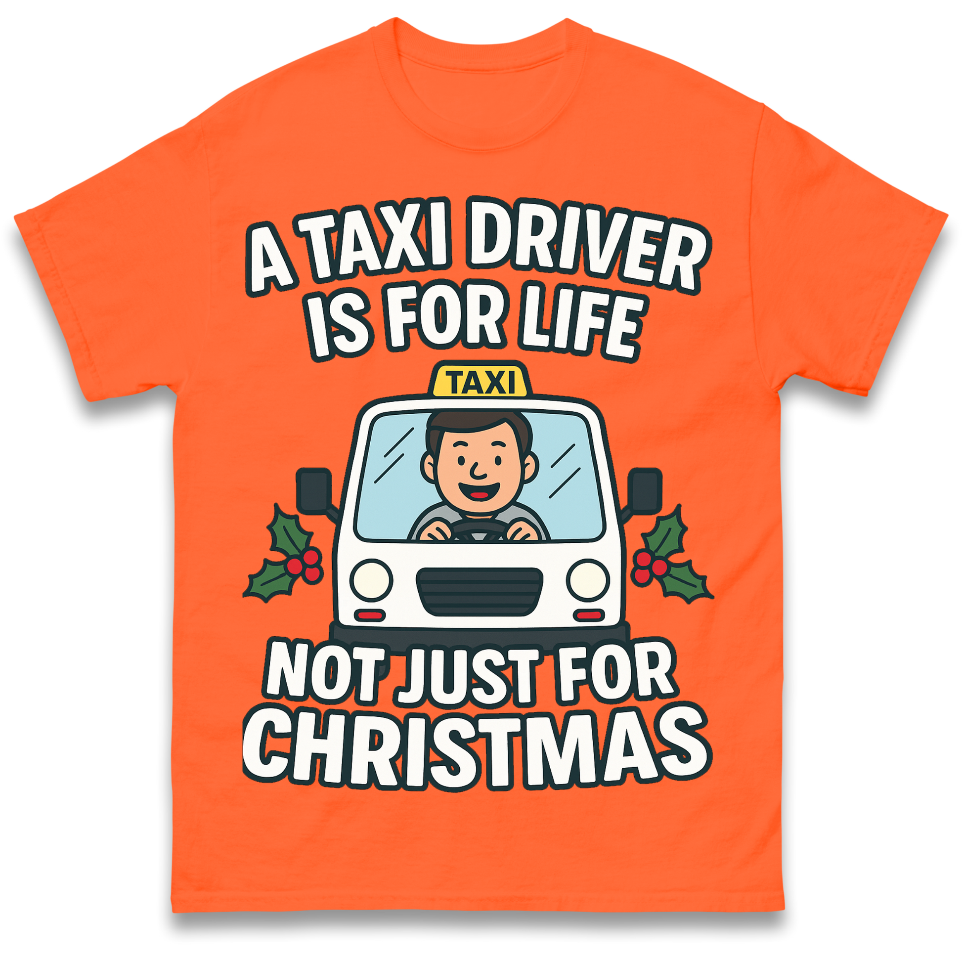 Taxi Driver Christmas T Shirt