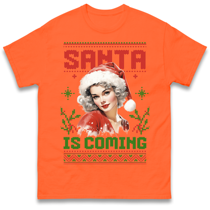Santa is Coming Christmas T Shirt