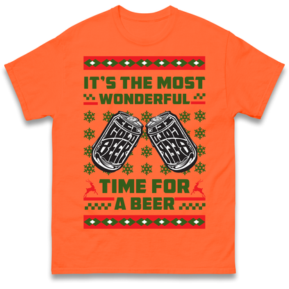 Its The Most Wonderful Time For A Beer Christmas T Shirt