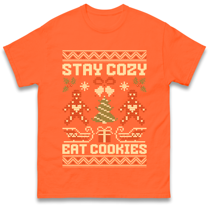 Stay Cozy Eat Cookies Christmas T Shirt