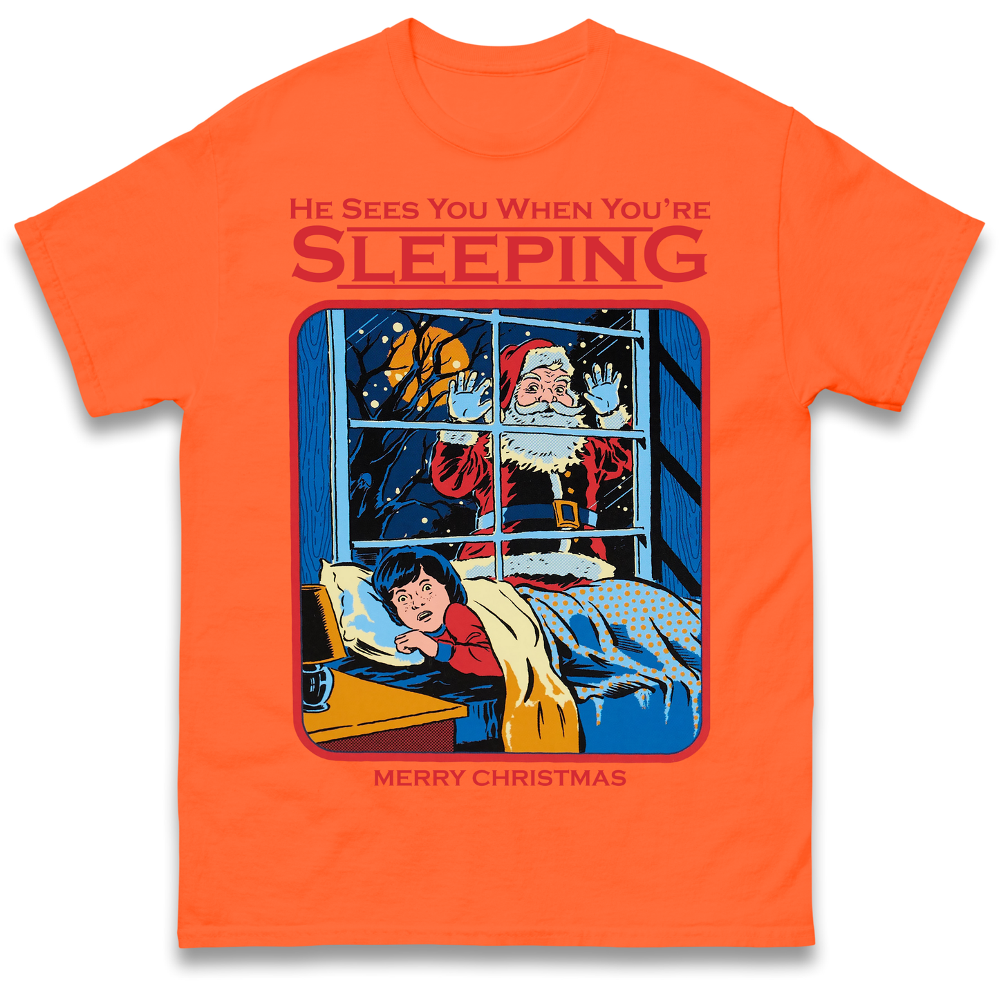 Creepy Santa Claus Christmas T Shirt