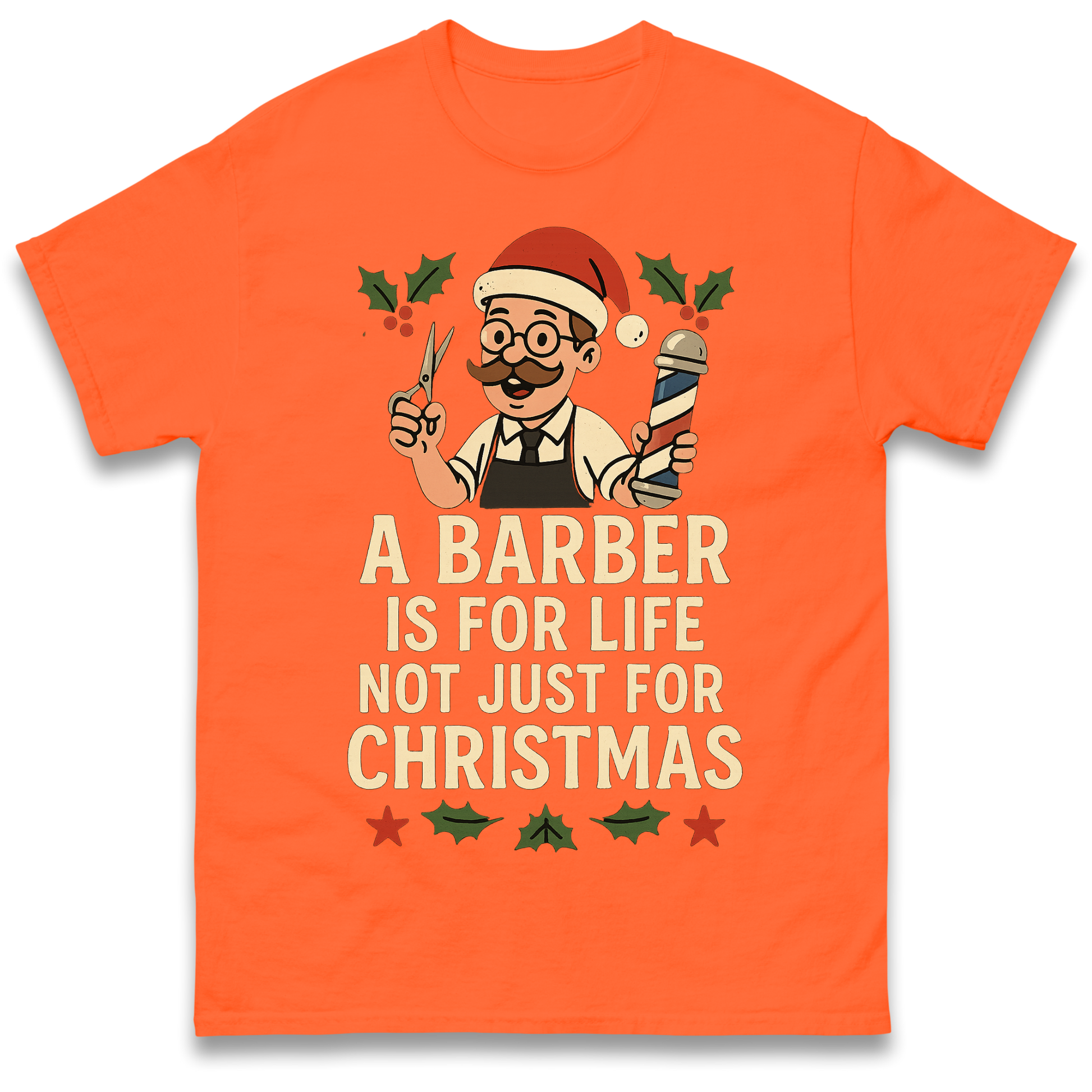Barber Christmas T Shirt