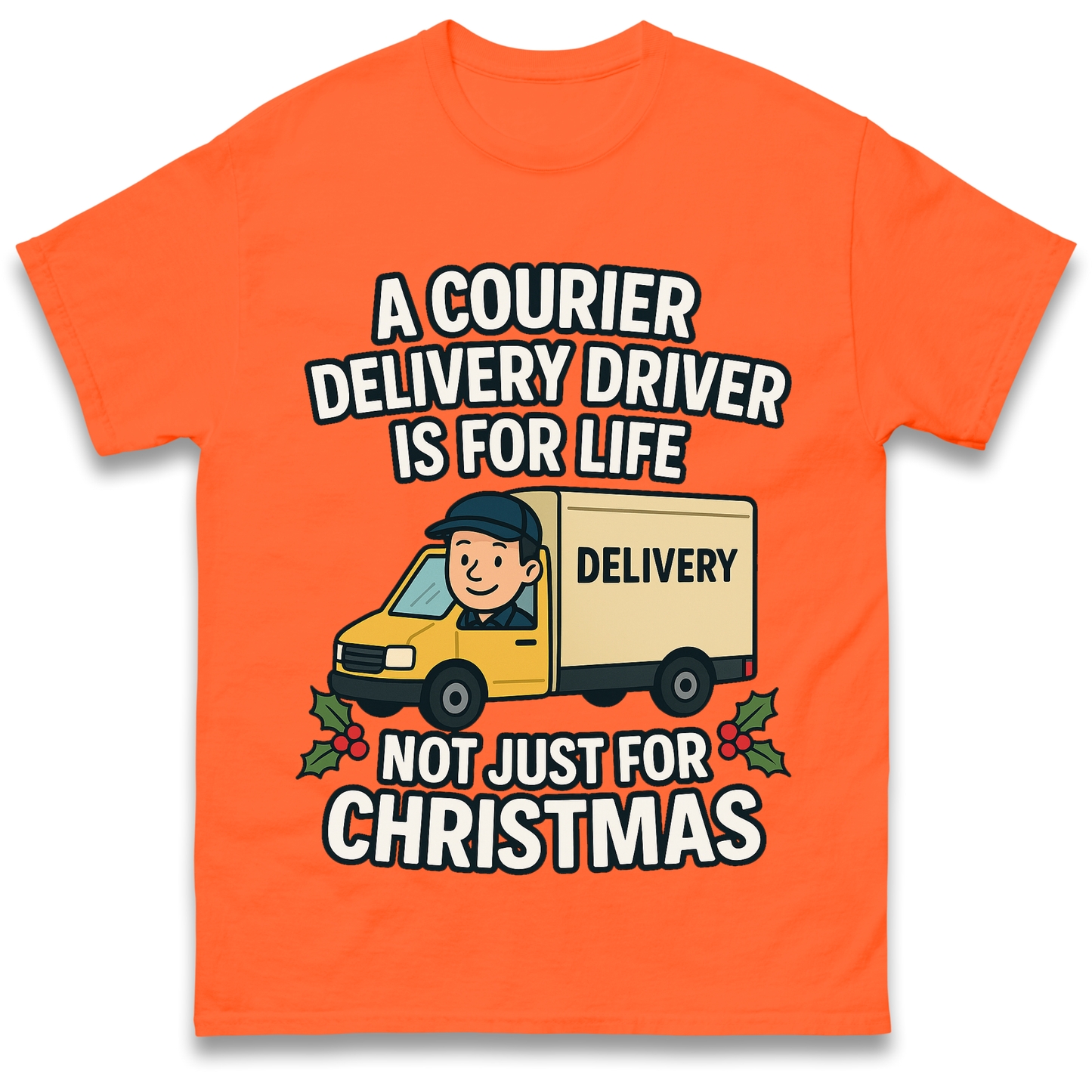 Courier Delivery Driver Christmas T Shirt