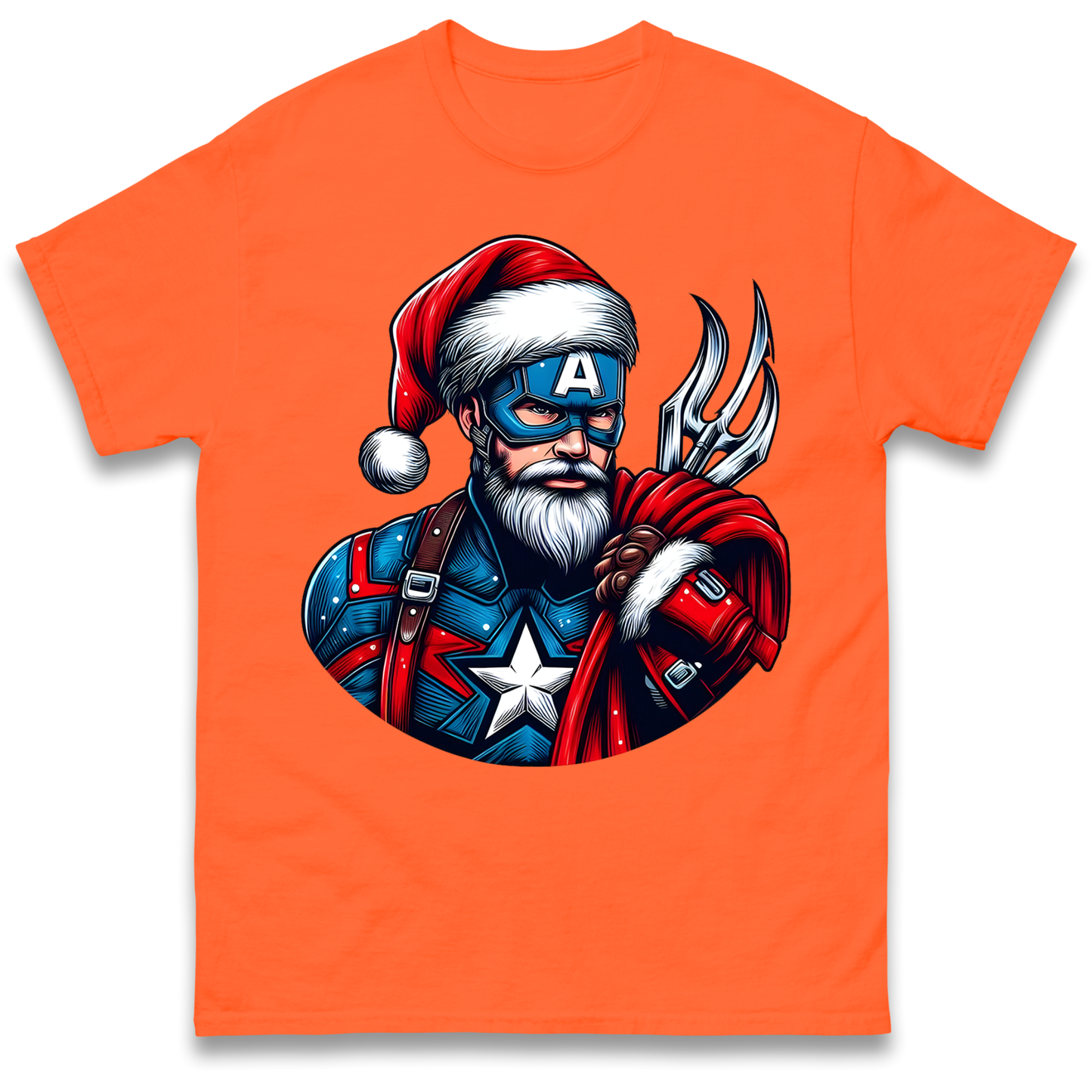 Captain America Santa T Shirt