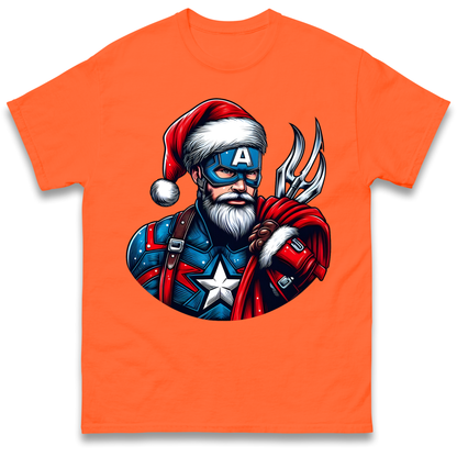 Captain America Santa T Shirt