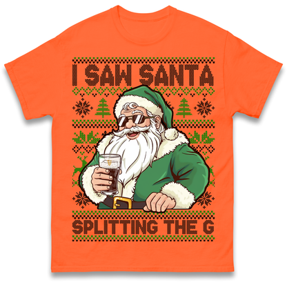 Santa Splitting The G T Shirt