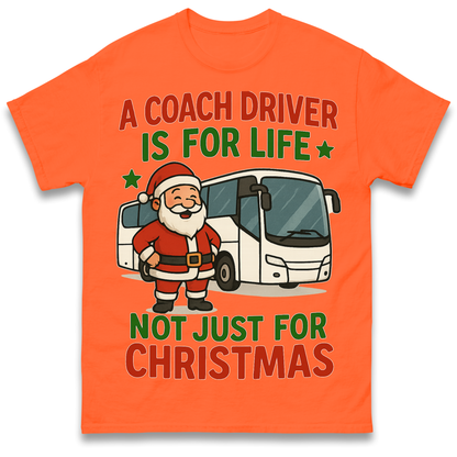 Coach Driver Christmas T Shirt