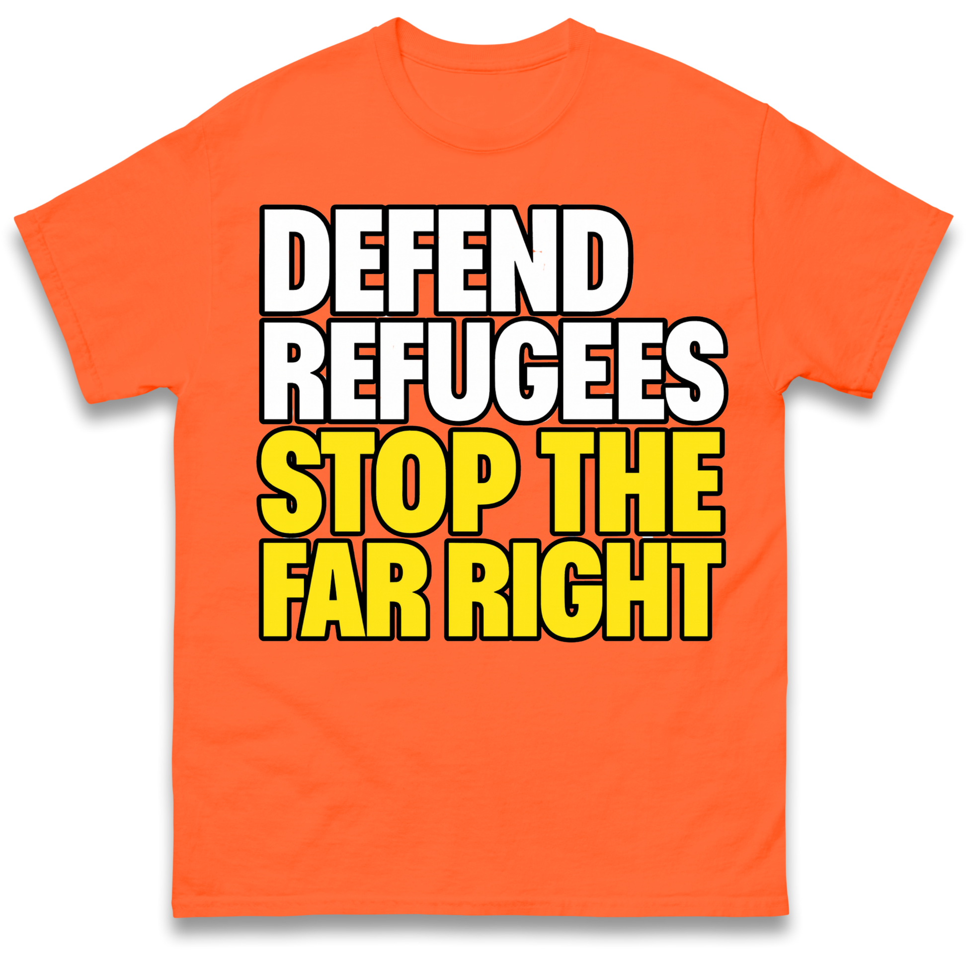 Defend Refugees Stop The Far Right T Shirt