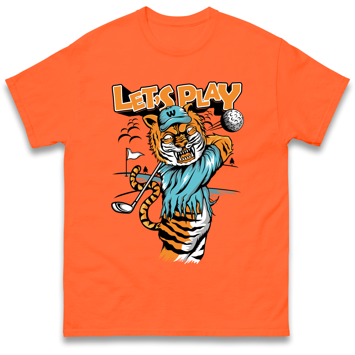 Lets Play Golf Tiger T Shirt