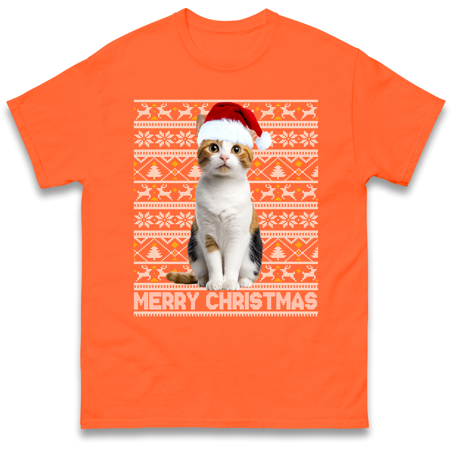 Merry Christmas Cat T Shirt