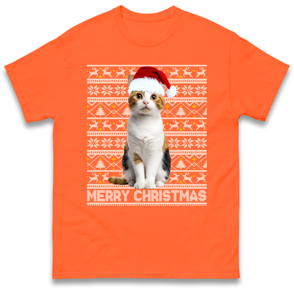 Merry Christmas Cat T Shirt