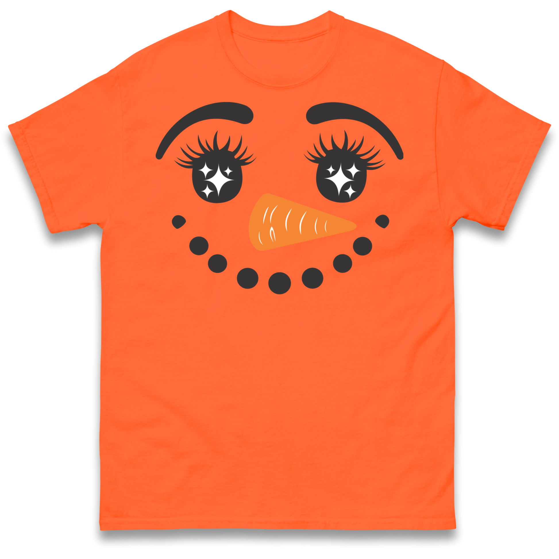 Snowman Face Christmas T Shirt