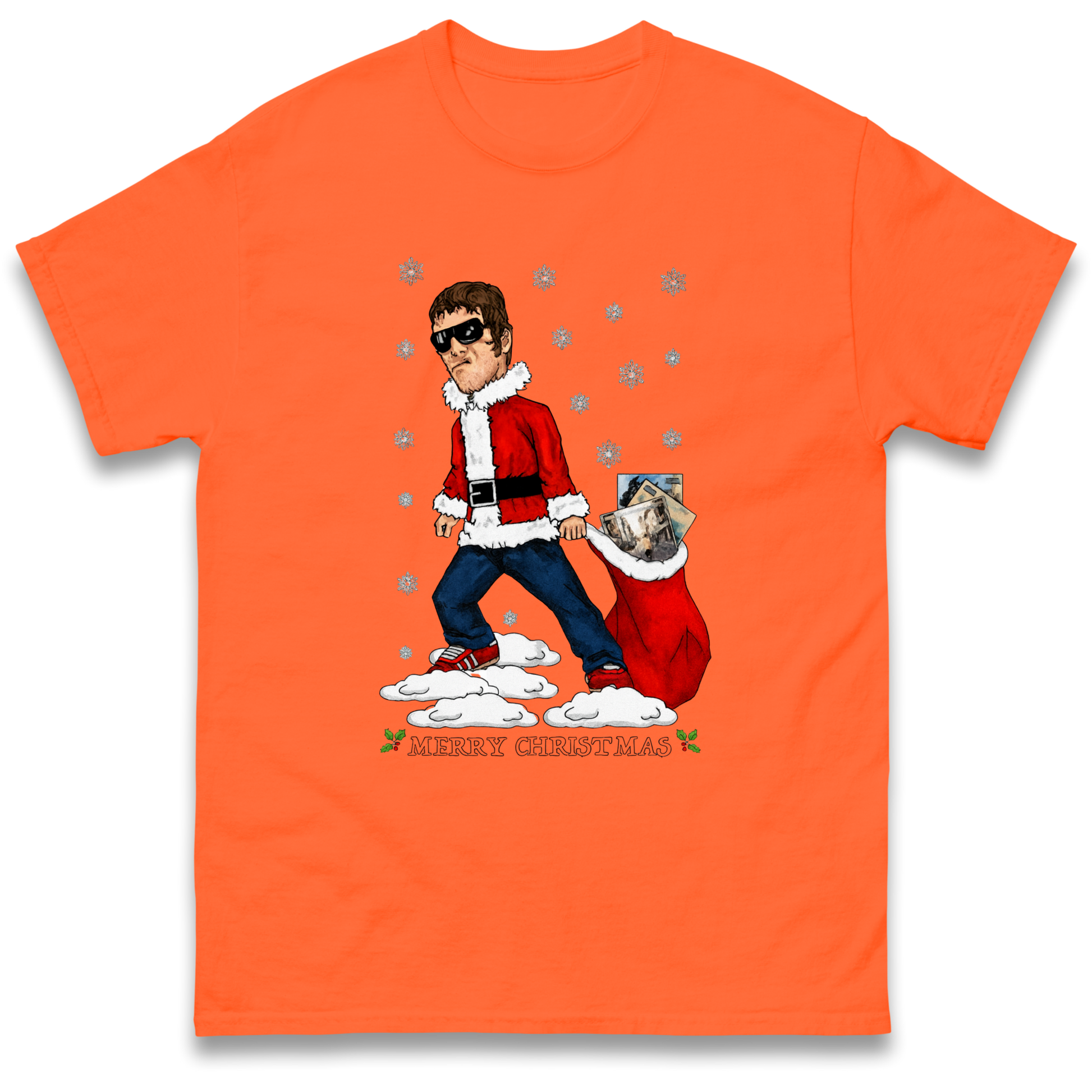 Liam Gallagher Christmas Santa T Shirt