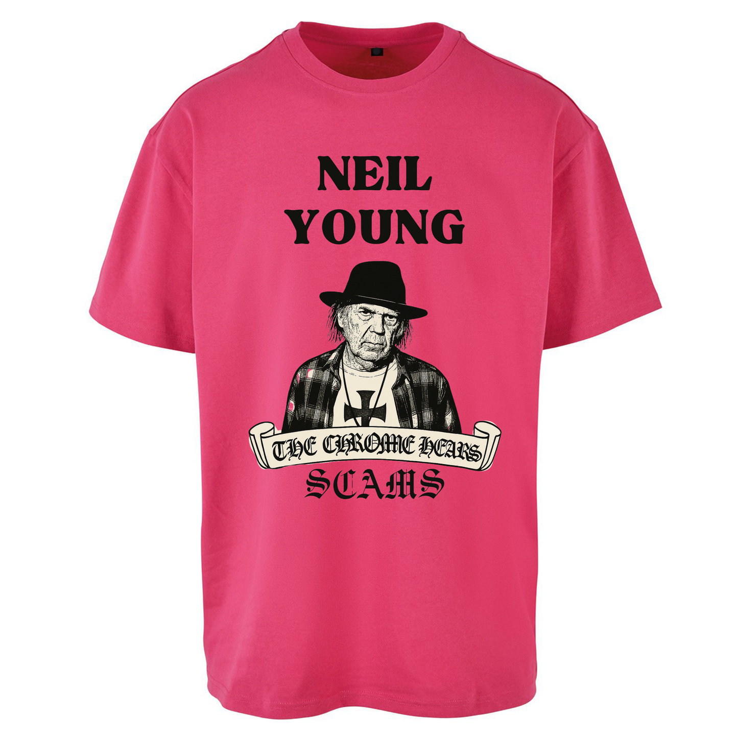 Neil Young and the Chrome Hearts Oversized T Shirt