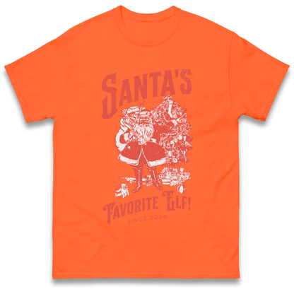 Santas Favourite Elf Christmas T Shirt