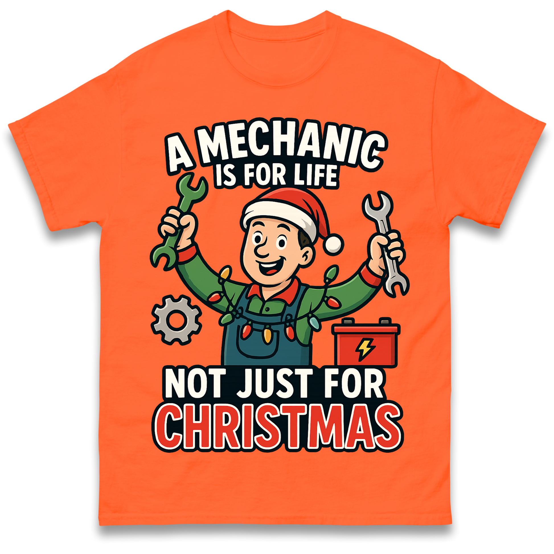 Mechanic Christmas T Shirt