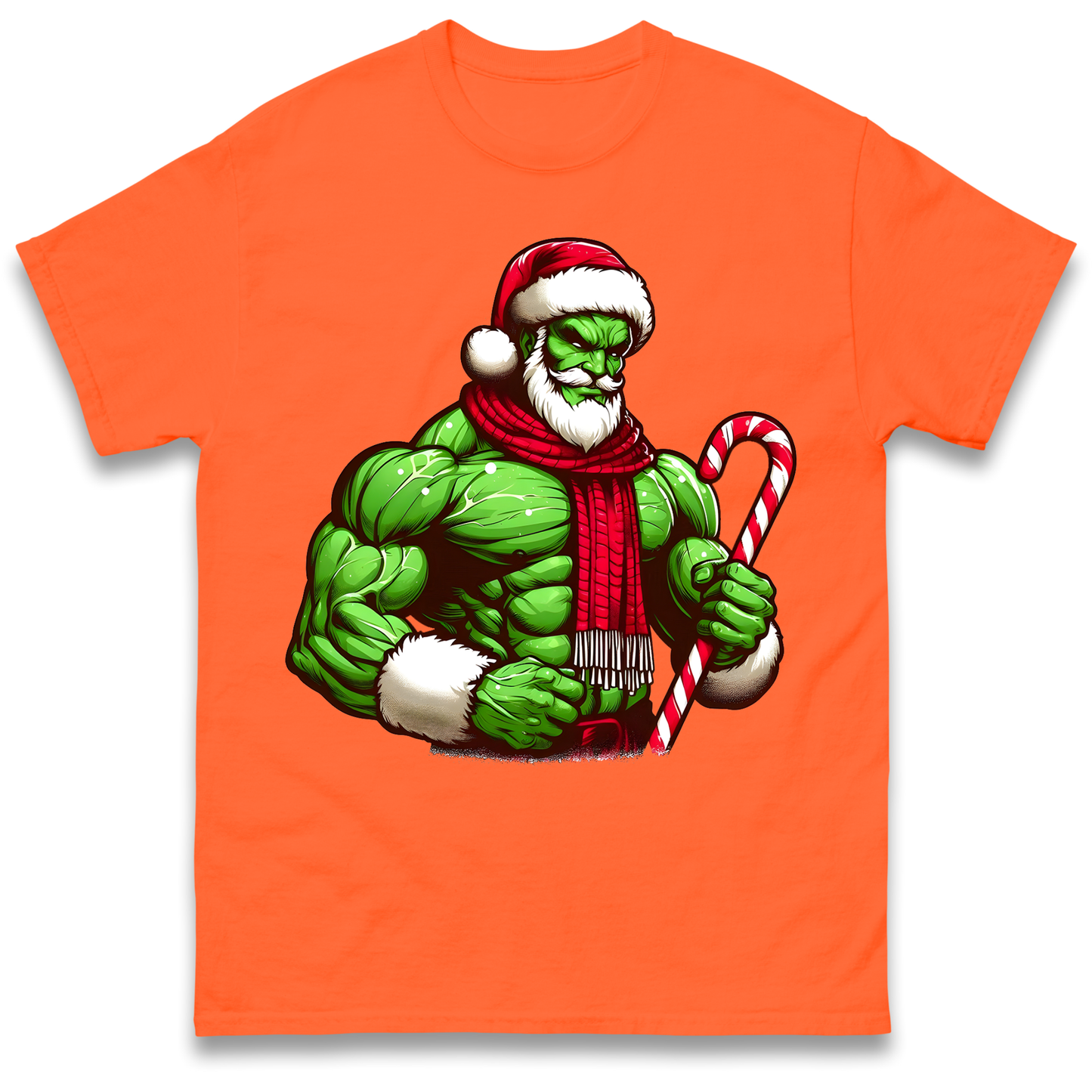 The Hulk Candy Cane Santa T Shirt