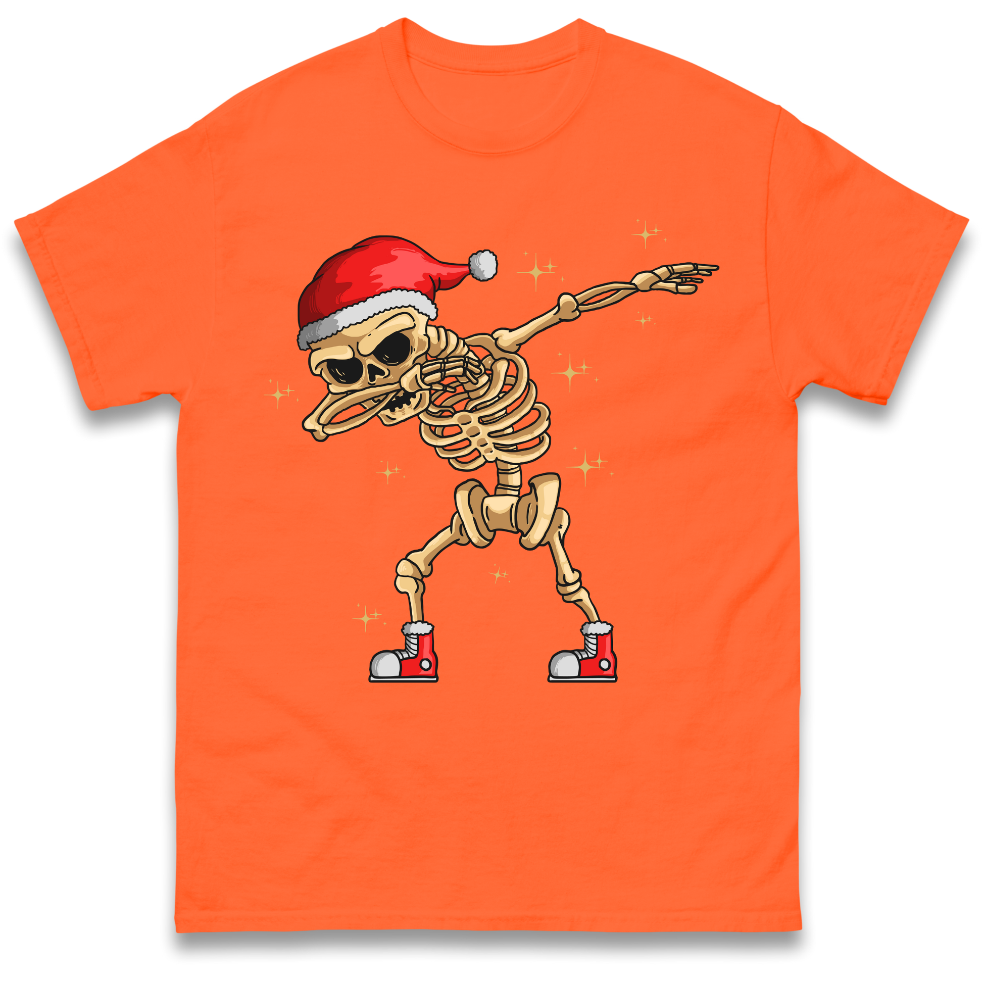 Santa Skellington Dabbing Christmas T Shirt