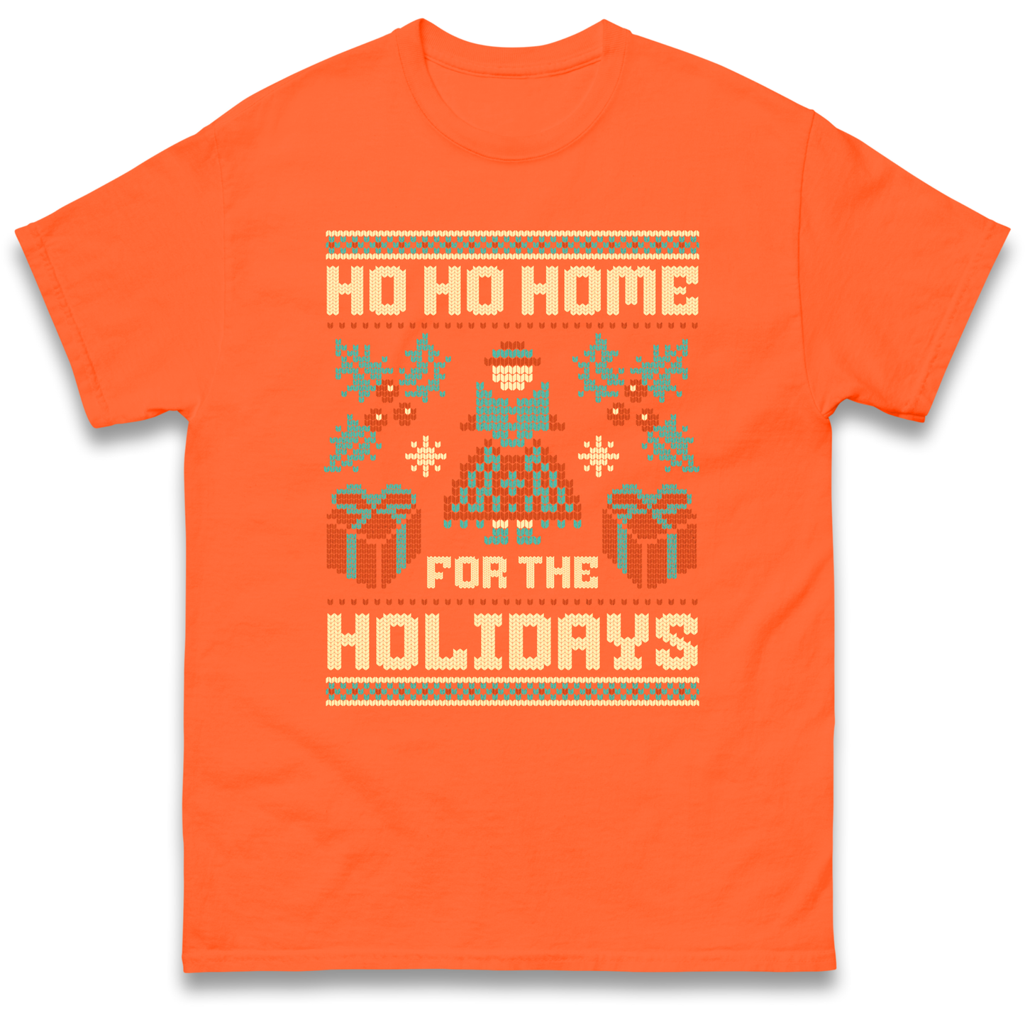 HO HO Home For the Holidays Christmas T Shirt