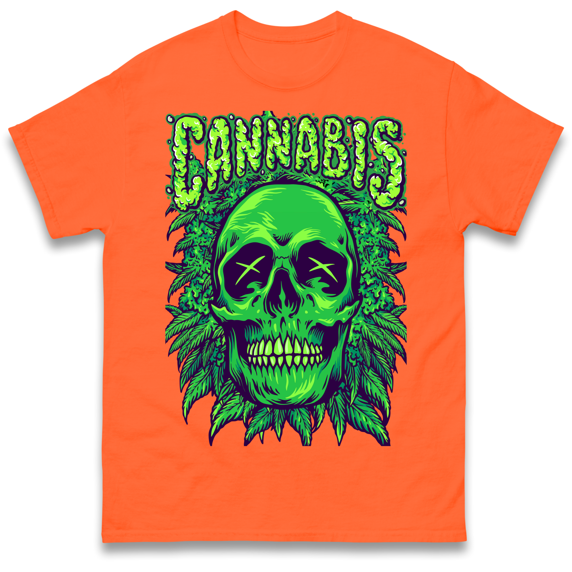 Cannabis Skull T Shirt