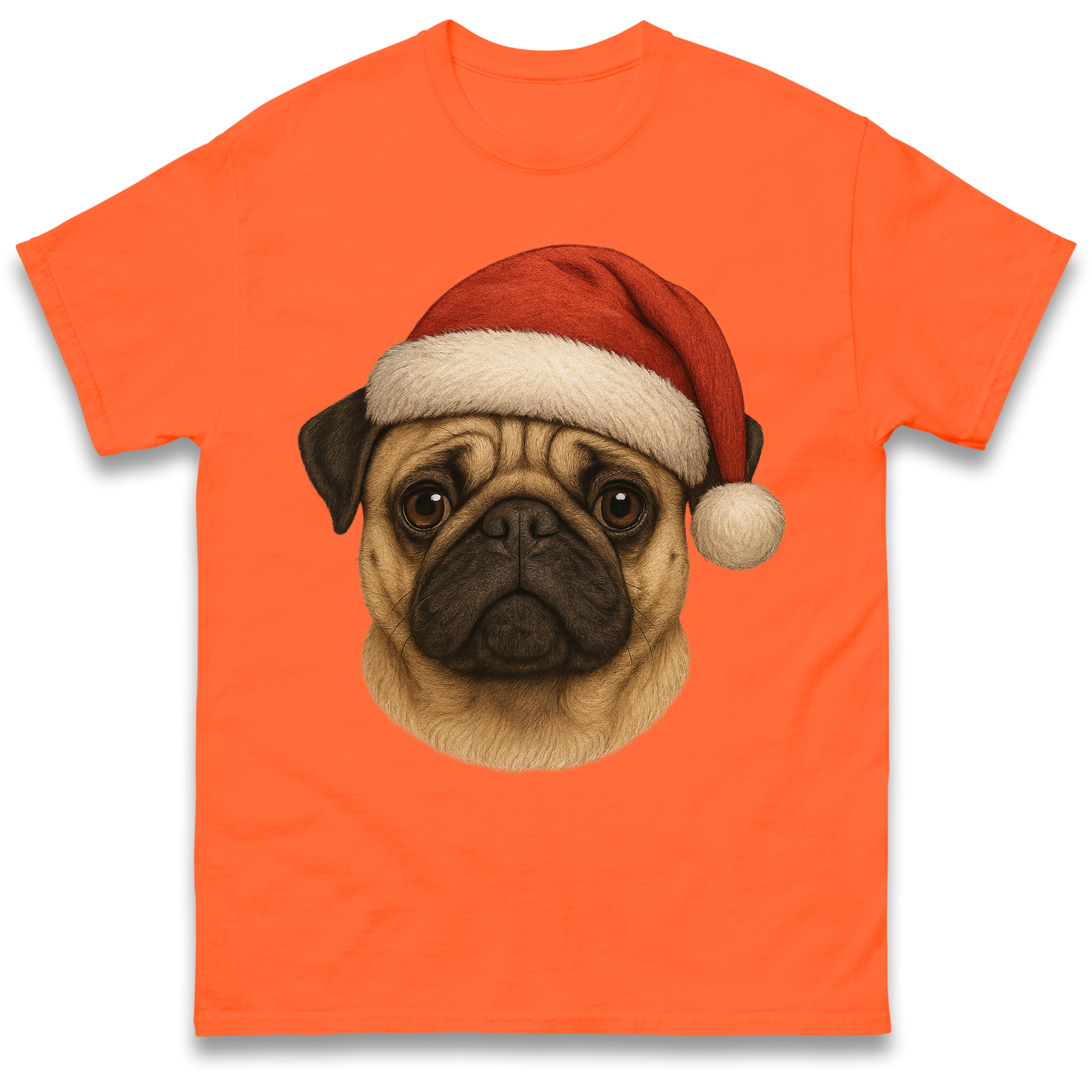 Pug Face Christmas T Shirt