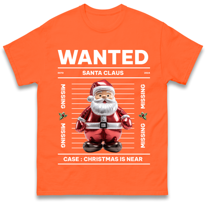 Wanted Santa Claus Christmas T Shirt