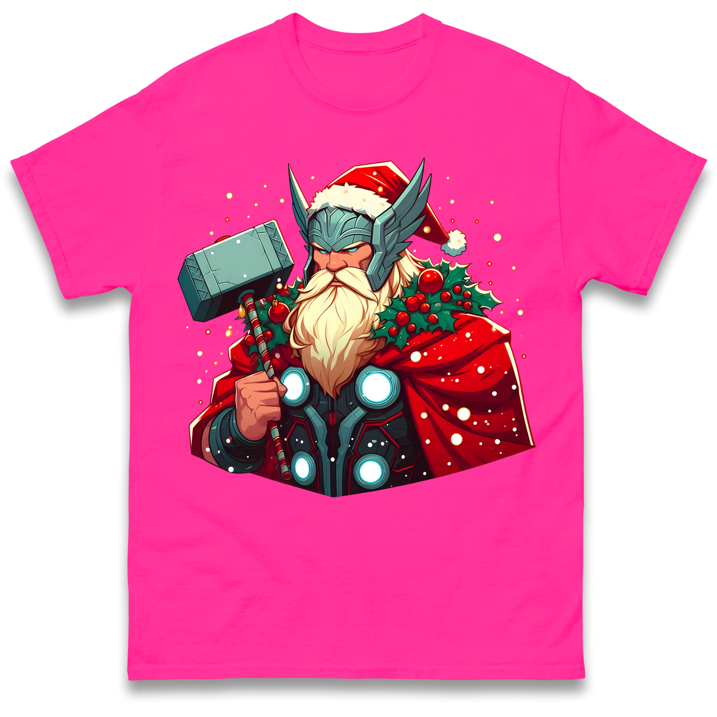 Viking Thor Santa T Shirt