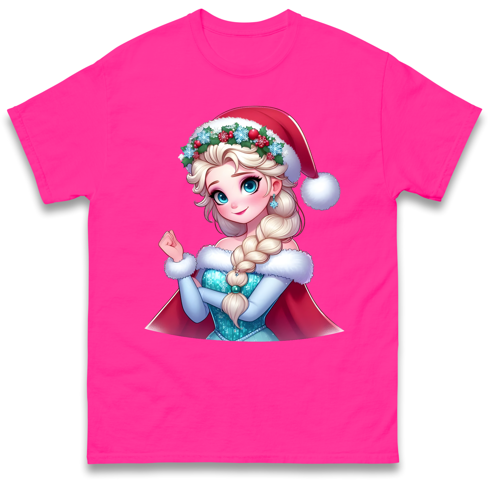 Elsa Frozen Santa T Shirt