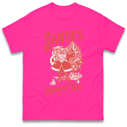 Santas Favourite Elf Christmas T Shirt