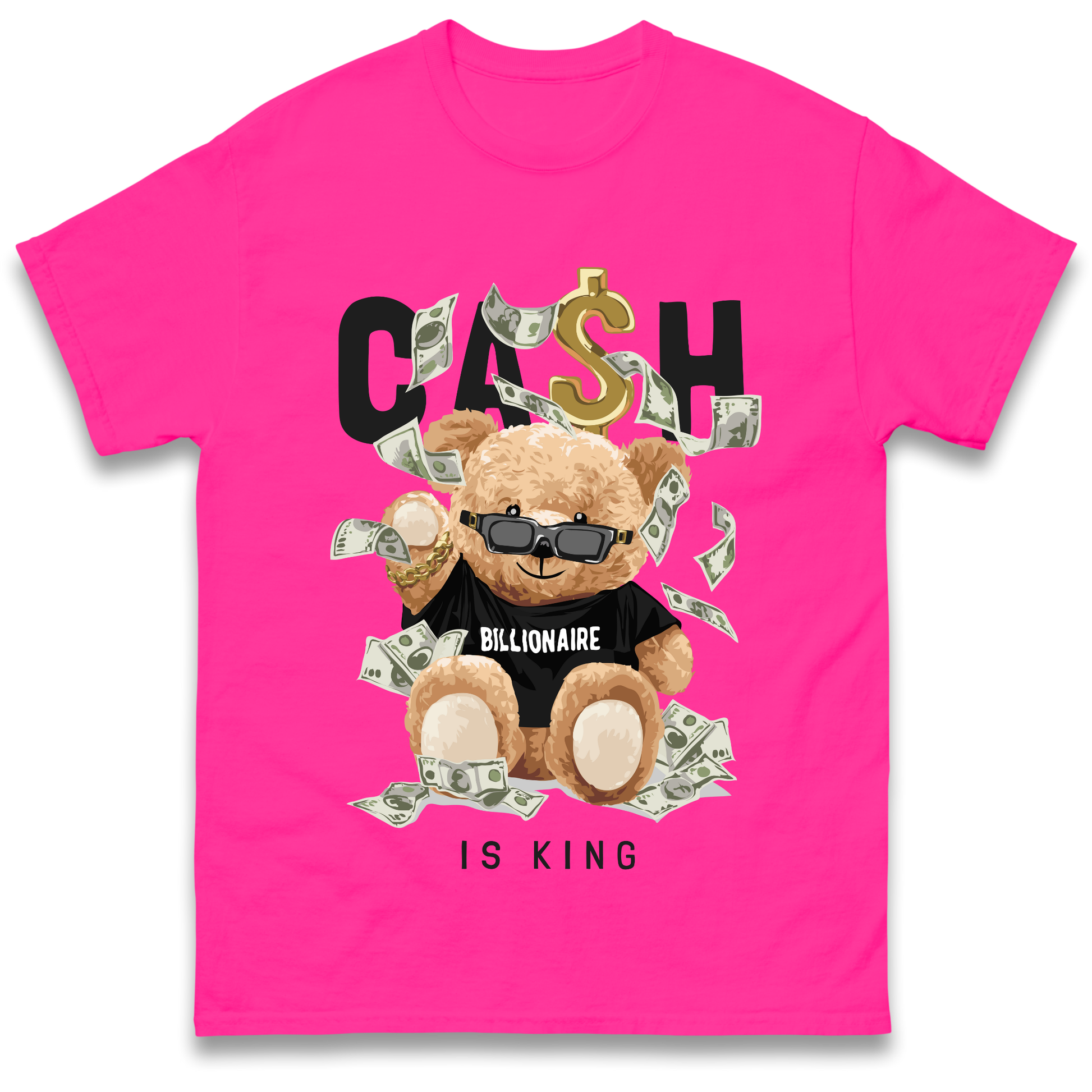 Teddy Bear Billionaire Streetwear T Shirt