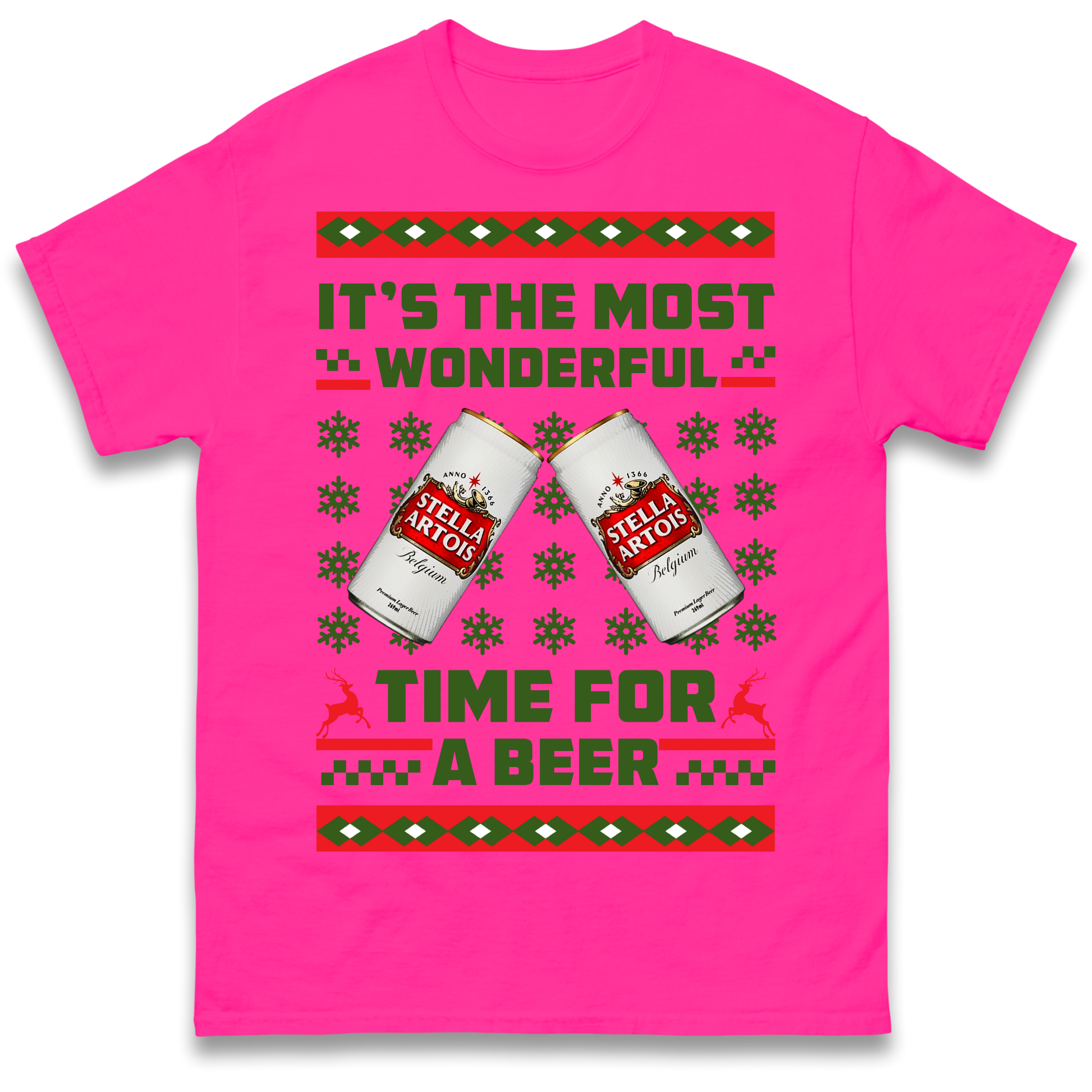 Its The Most Wonderful Time for A Beer Stella Christmas T Shirt