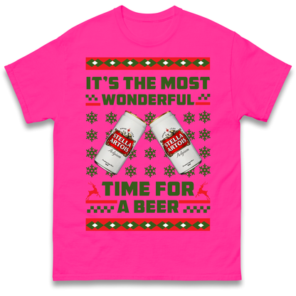 Its The Most Wonderful Time for A Beer Stella Christmas T Shirt