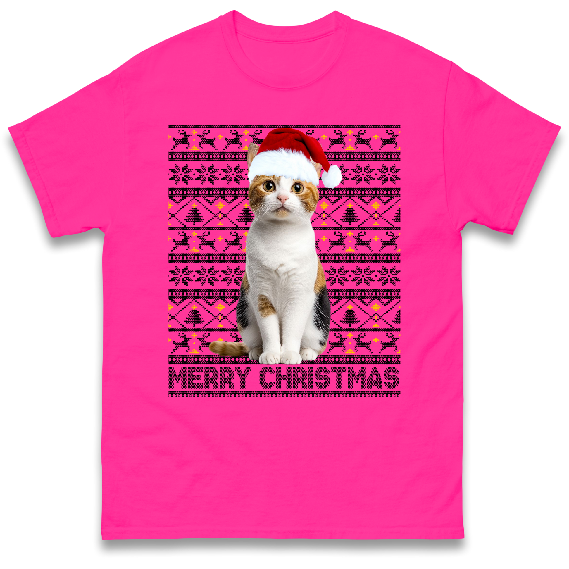 Merry Christmas Cat T Shirt