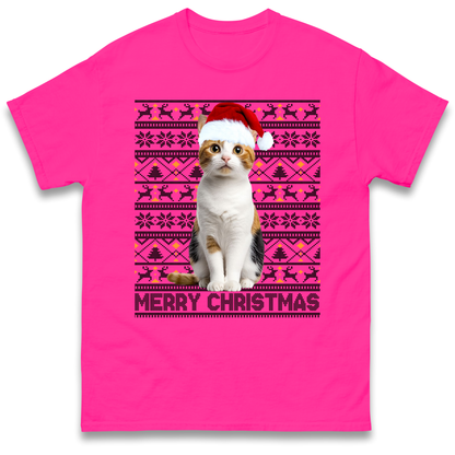 Merry Christmas Cat T Shirt