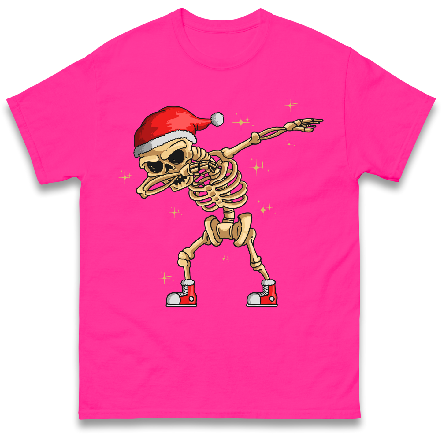 Santa Skellington Dabbing Christmas T Shirt