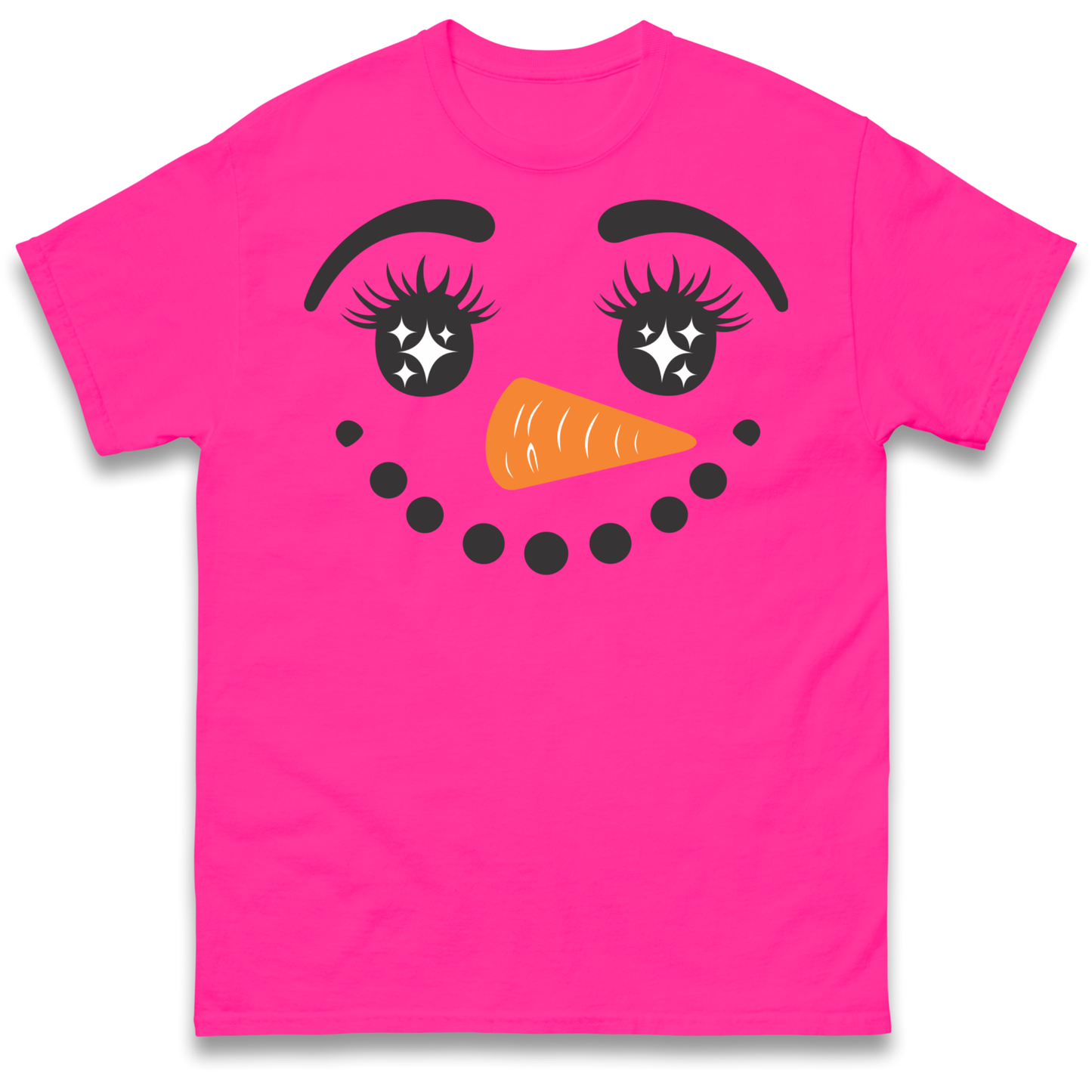Snowman Face Christmas T Shirt