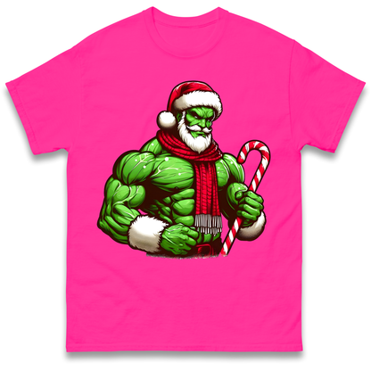 The Hulk Candy Cane Santa T Shirt