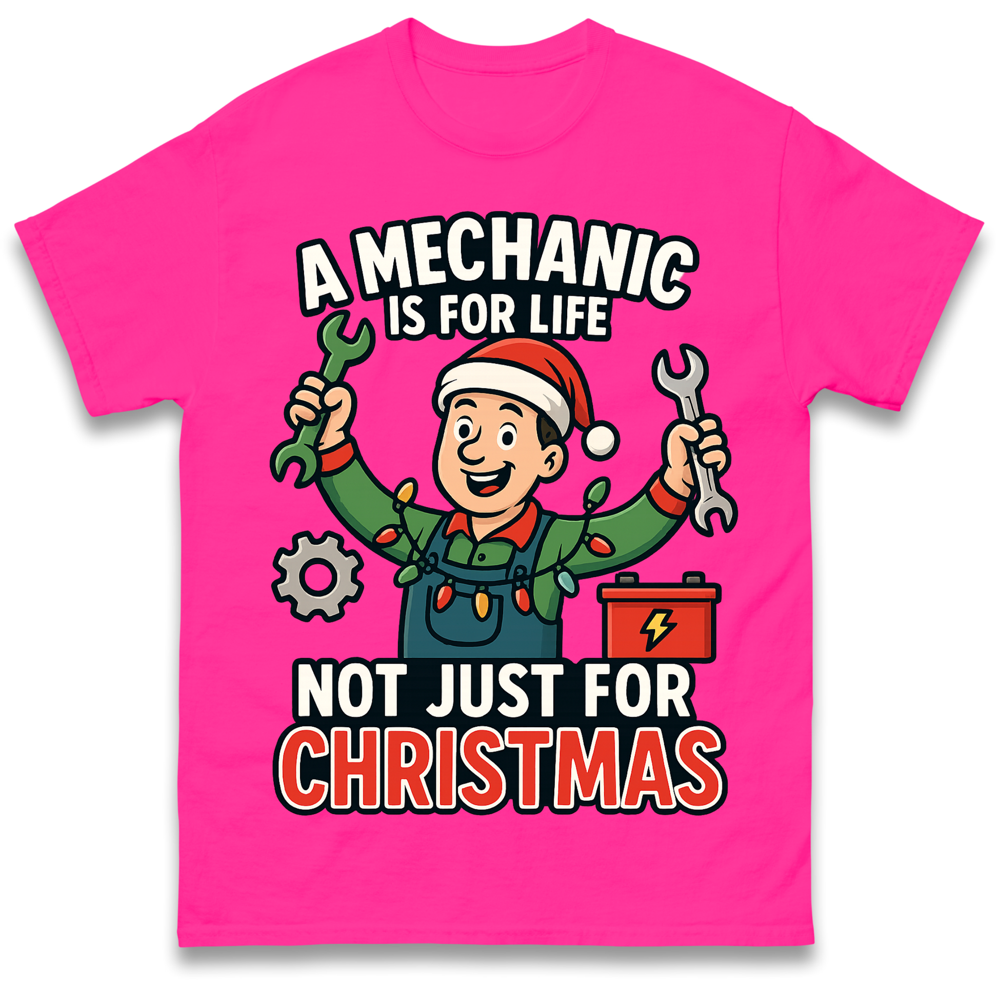 Mechanic Christmas T Shirt
