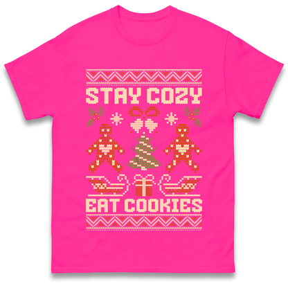 Stay Cozy Eat Cookies Christmas T Shirt