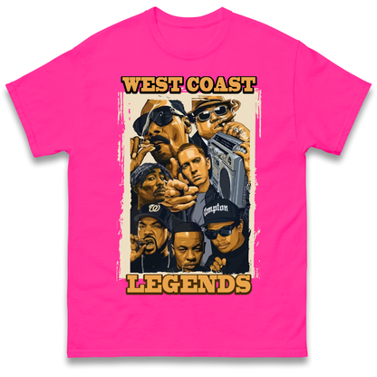 West Coast Legends Rappers T Shirt