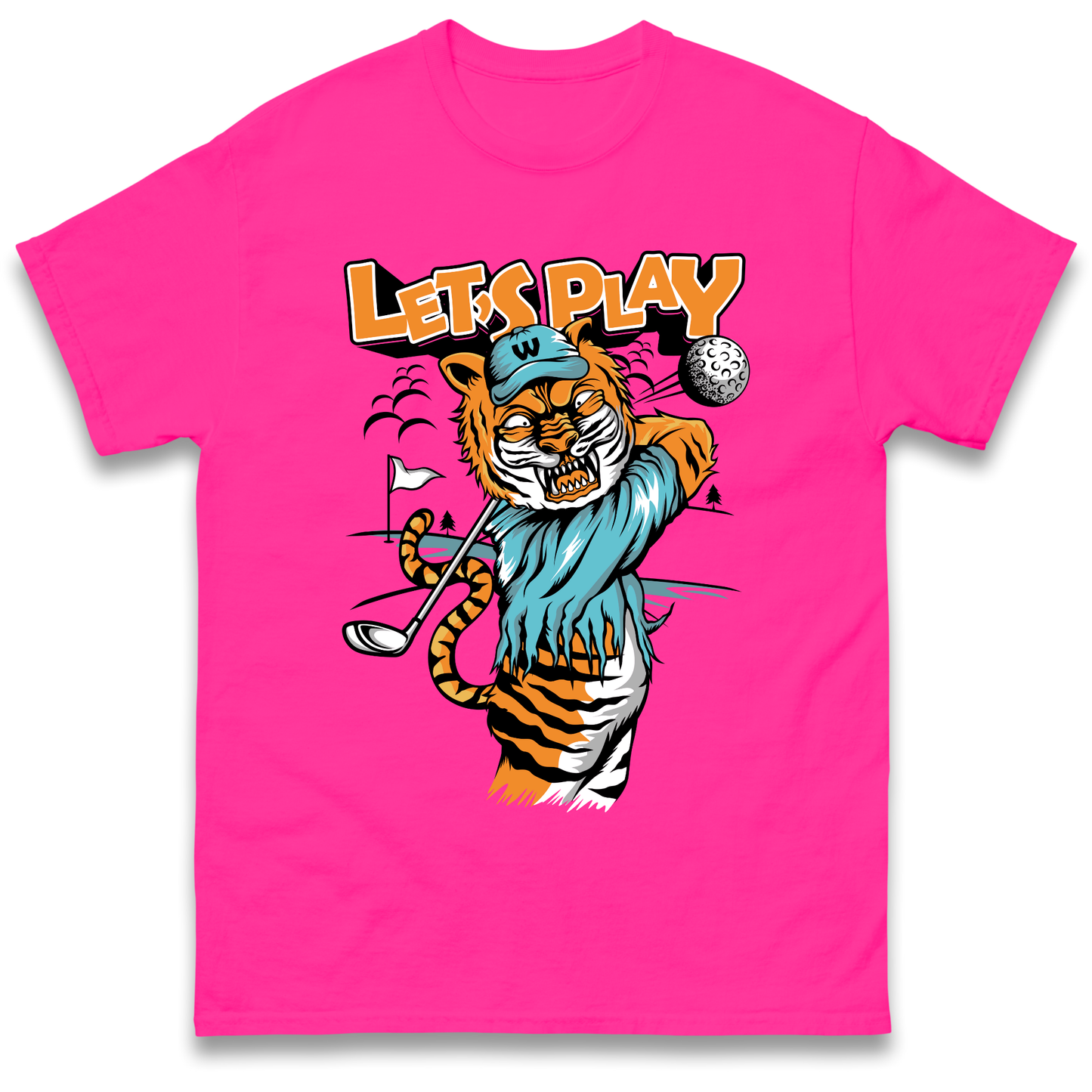 Lets Play Golf Tiger T Shirt