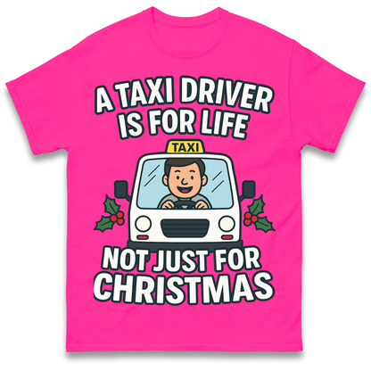 Taxi Driver Christmas T Shirt
