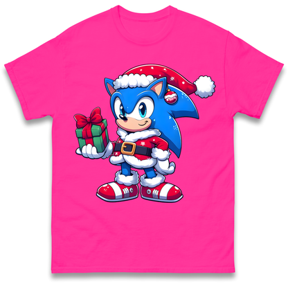 Sonic The Hedgehog Santa T Shirt