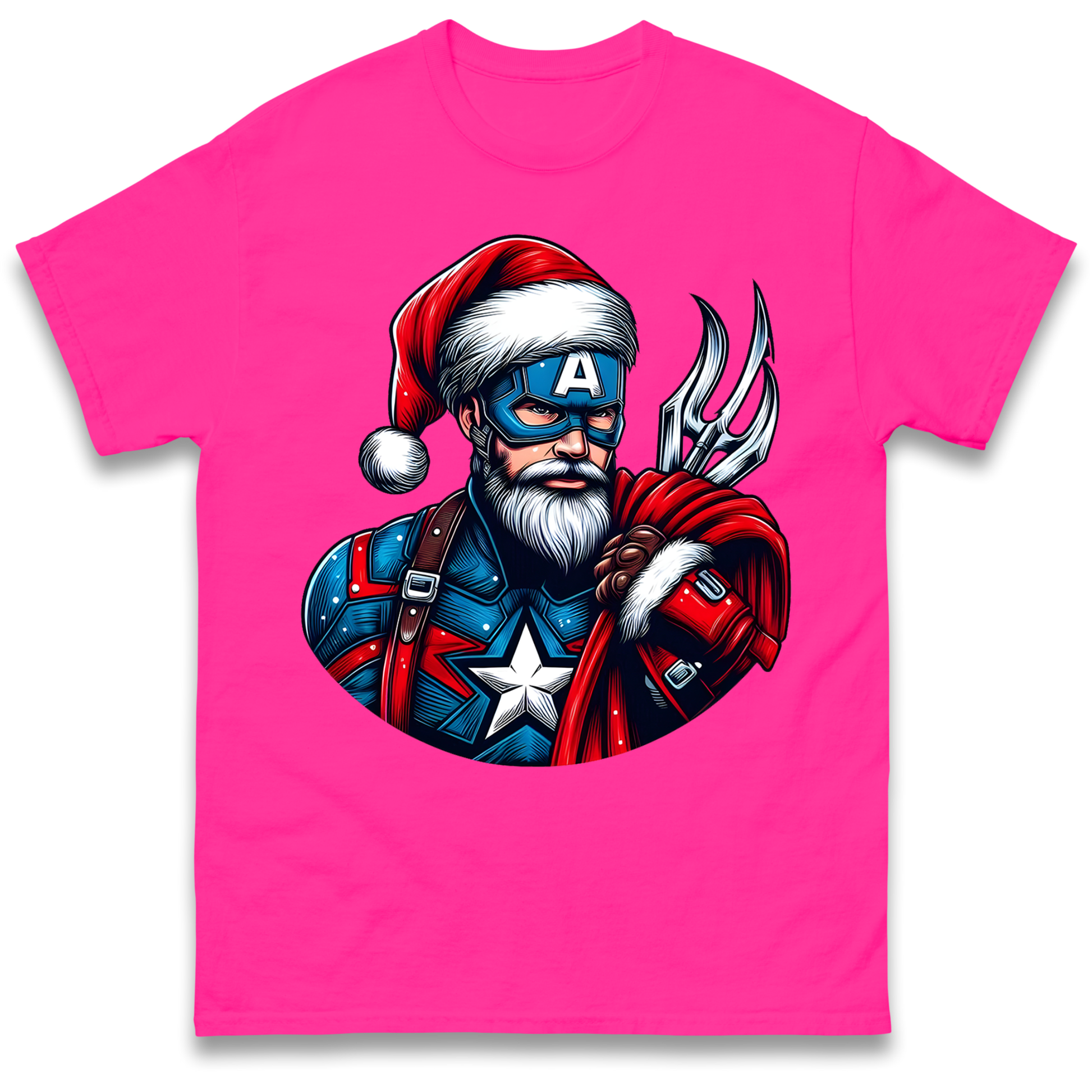 Captain America Santa T Shirt