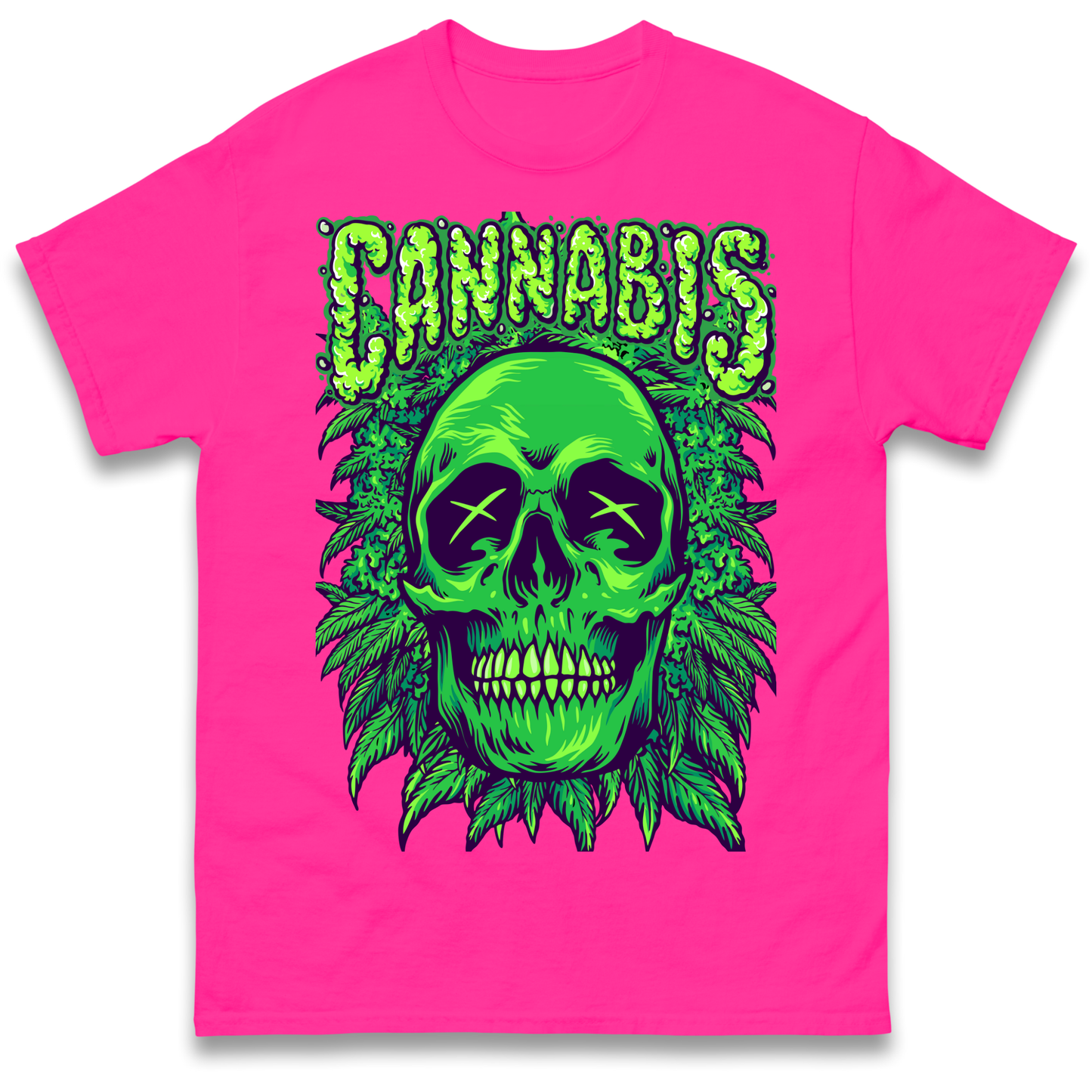 Cannabis Skull T Shirt