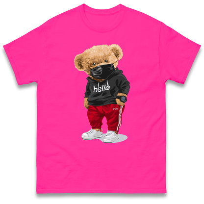 Teddy Bear Hello Streetwear T Shirt