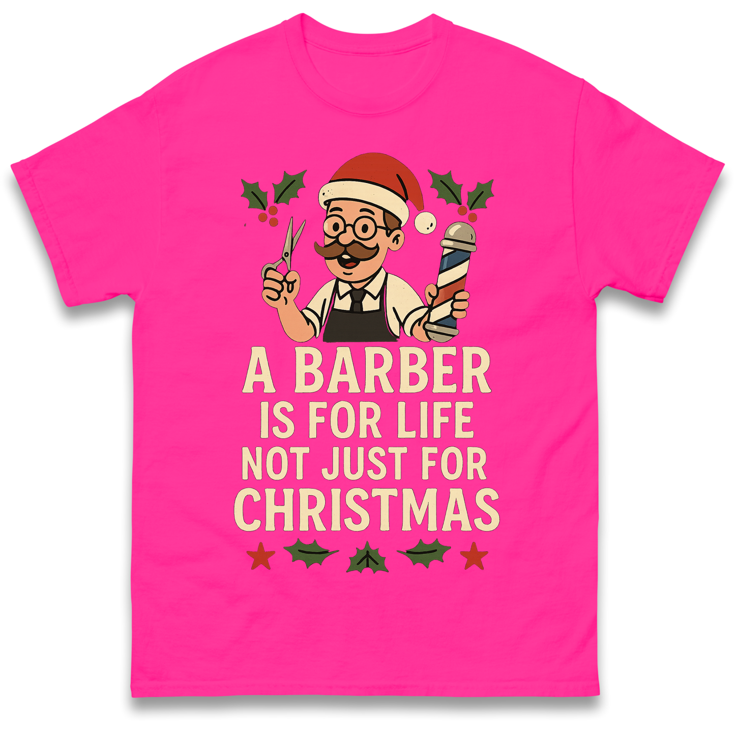 Barber Christmas T Shirt